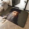 Soft Absorbent Non-Slip Rug Artist Leonardo Da Vinci Floor Mat Home Decor Doormat Bedroom Floor Mat Shower Carpet
