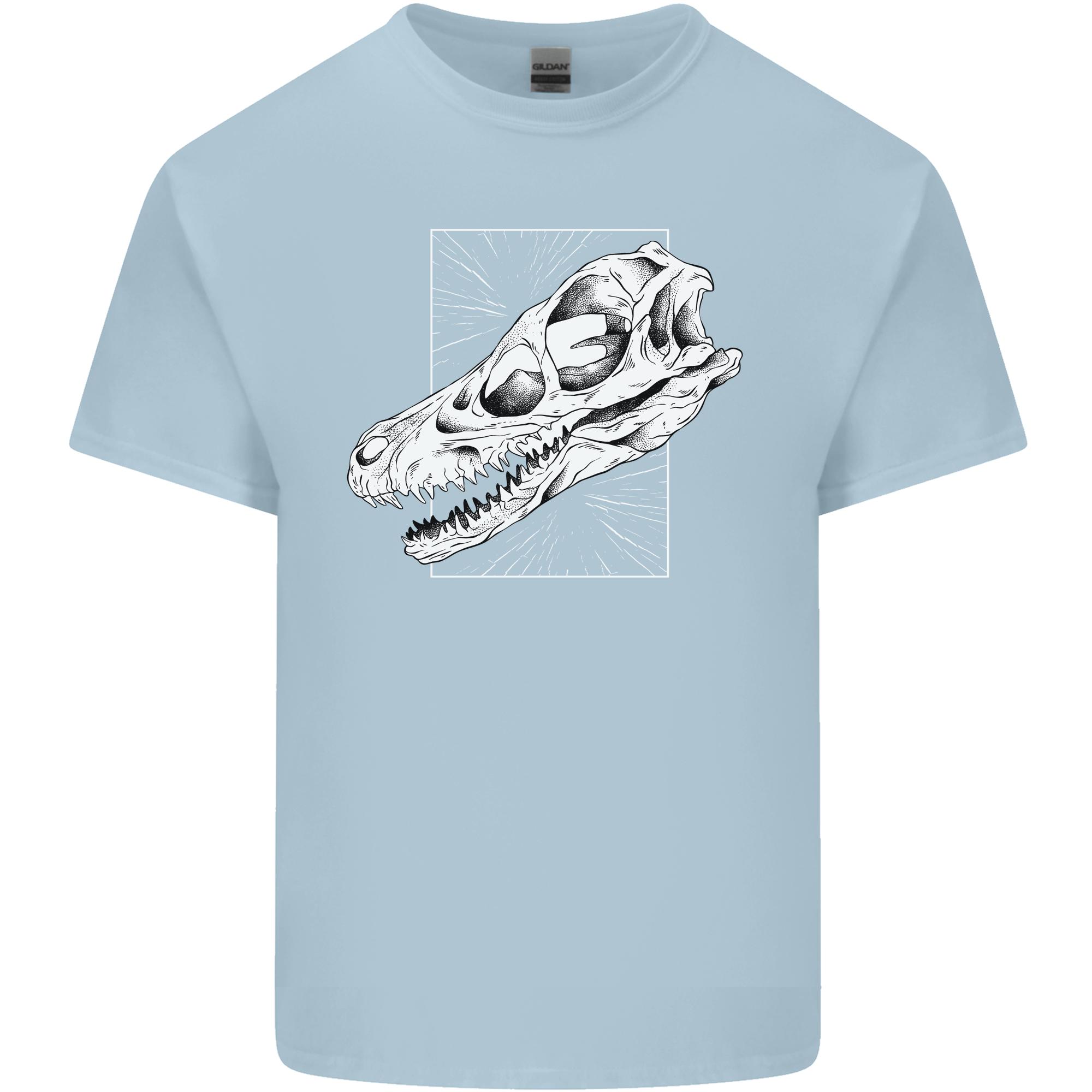 Palaeontology Velociraptor Skull Dinosaurs Unisexs Light Cotton TShirt S