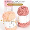 50g/kulka 3mm Puszysta włóczka dziecięca Snowflake Velvet Kolorowa ręcznie tkana Ciepły sweter Czapka Dzianinowy szalik Bawełna mleczna Włóczki rzemieślnicze