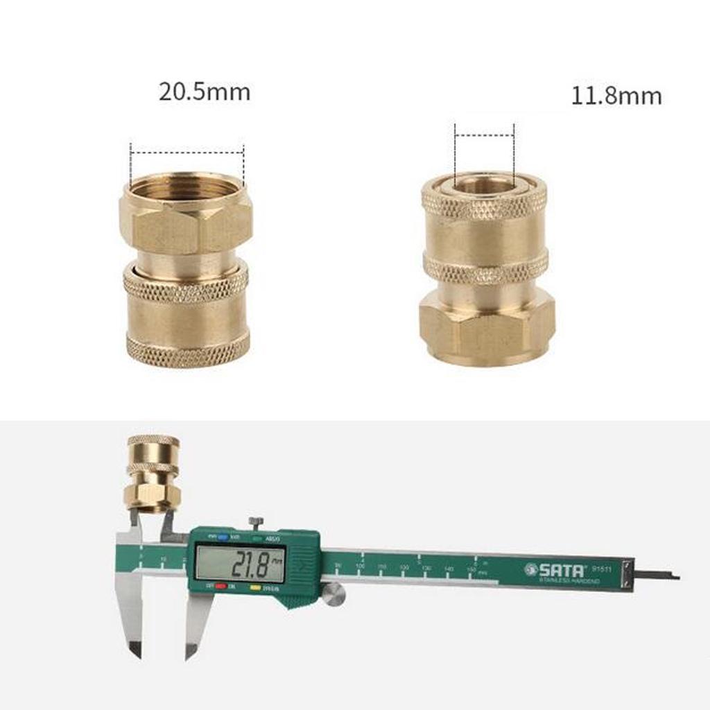 2 Pieces Pressure Washer Quick Connector Easy Connect Fitting Equipment A+D