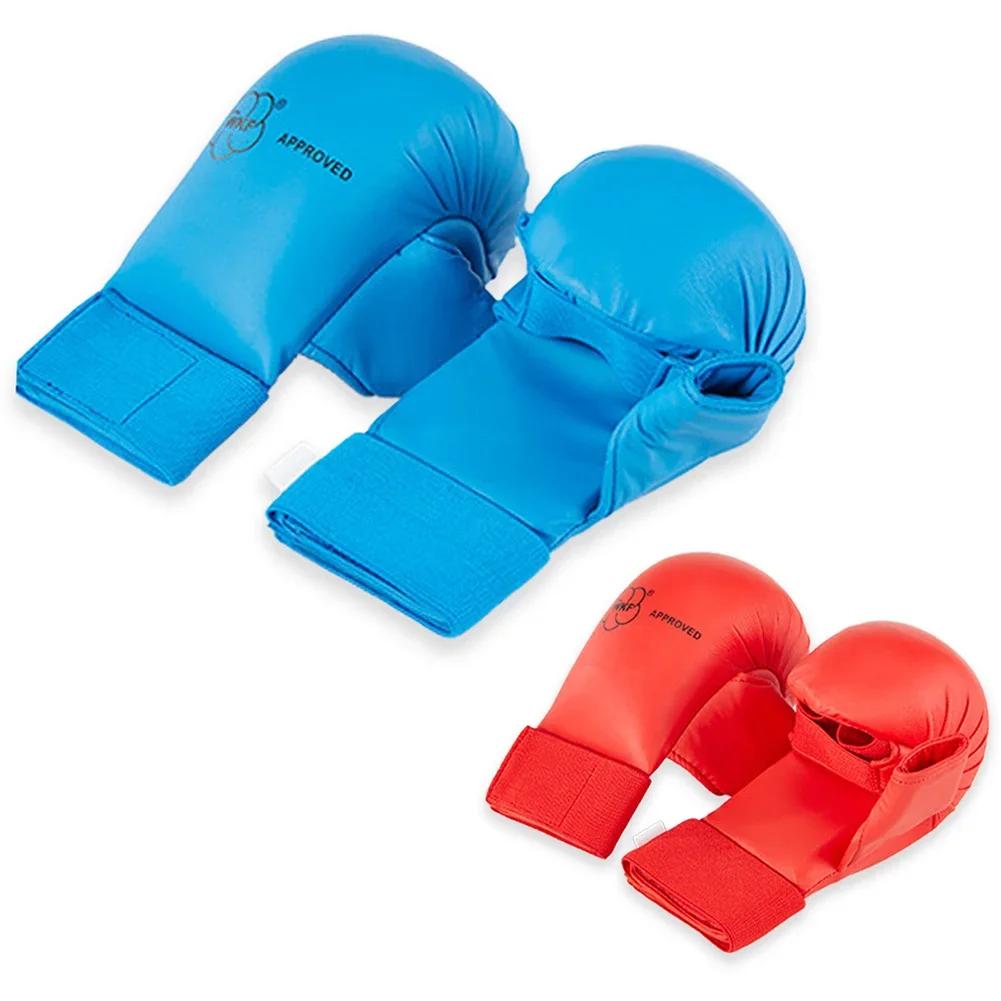 Guantes de Karate Protección para el Pulgar Modelo Engrosado Protector de Mano Profesional para Karate Guante de Mano para Adultos y Niños MMA Guantes de Boxeo