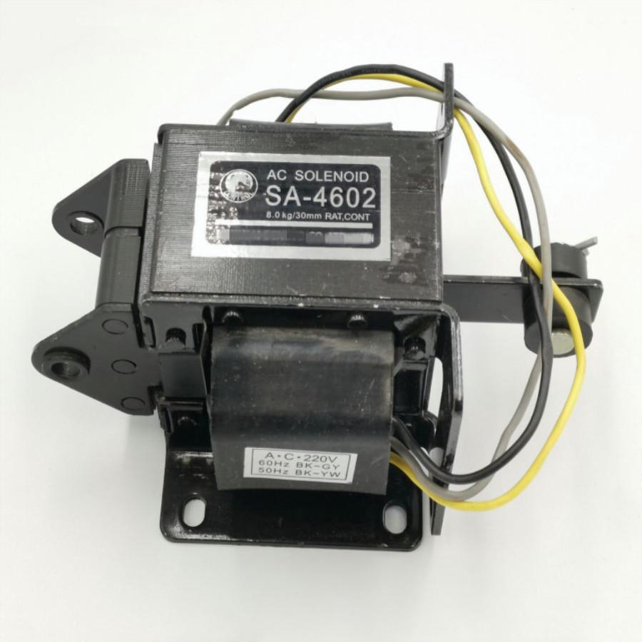 

SA-4602 AC 220V 30mm Stroke 8Kg Force Solenoid Tractive Electromagnet 220V