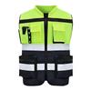 Gilet di Sicurezza Riflettente OLOMM con Tasche Multiple