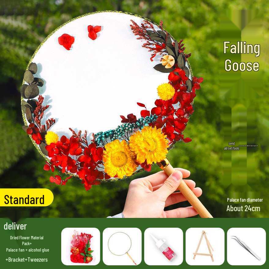 Dried Flower Fan DIY Kit for International Women's Day - Team Building & Handmade Gift