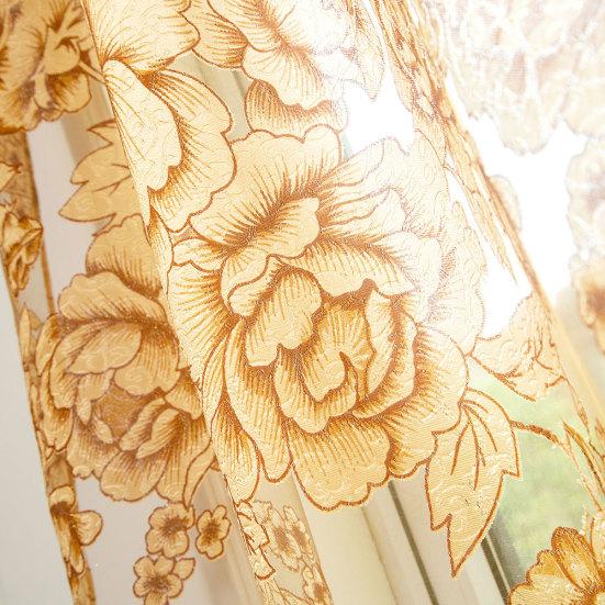 Acasă Ușă Fereastră Balcon Modern Lux Imprimat Flori Voile Tulle Transparente Perdele