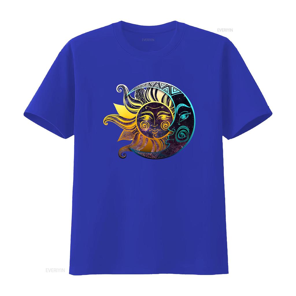 Live By The Sun Love Moon T Shirt And Trendy Spiritual Nature Bohemian Lover  vintage Washed fashion homme designer clothes