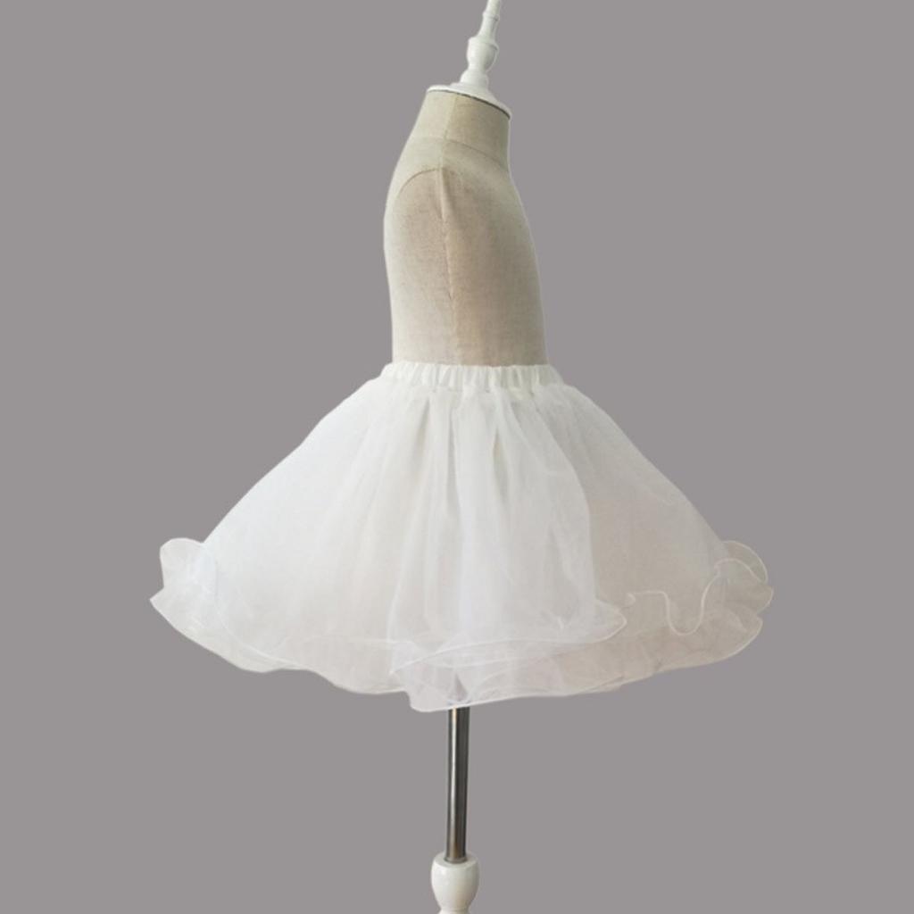 FORPEND Kleid TT15 mit Kostüm für Kinder Kinder-Volumen-Reifrock, Weiß, 35cm,