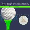 Tee for Reducing Ball Rotation 50Pcs Plastic Golf Tees Three-head Design Professional Reduce Friction Serving Pins Performance-enhancing 38/6983mm