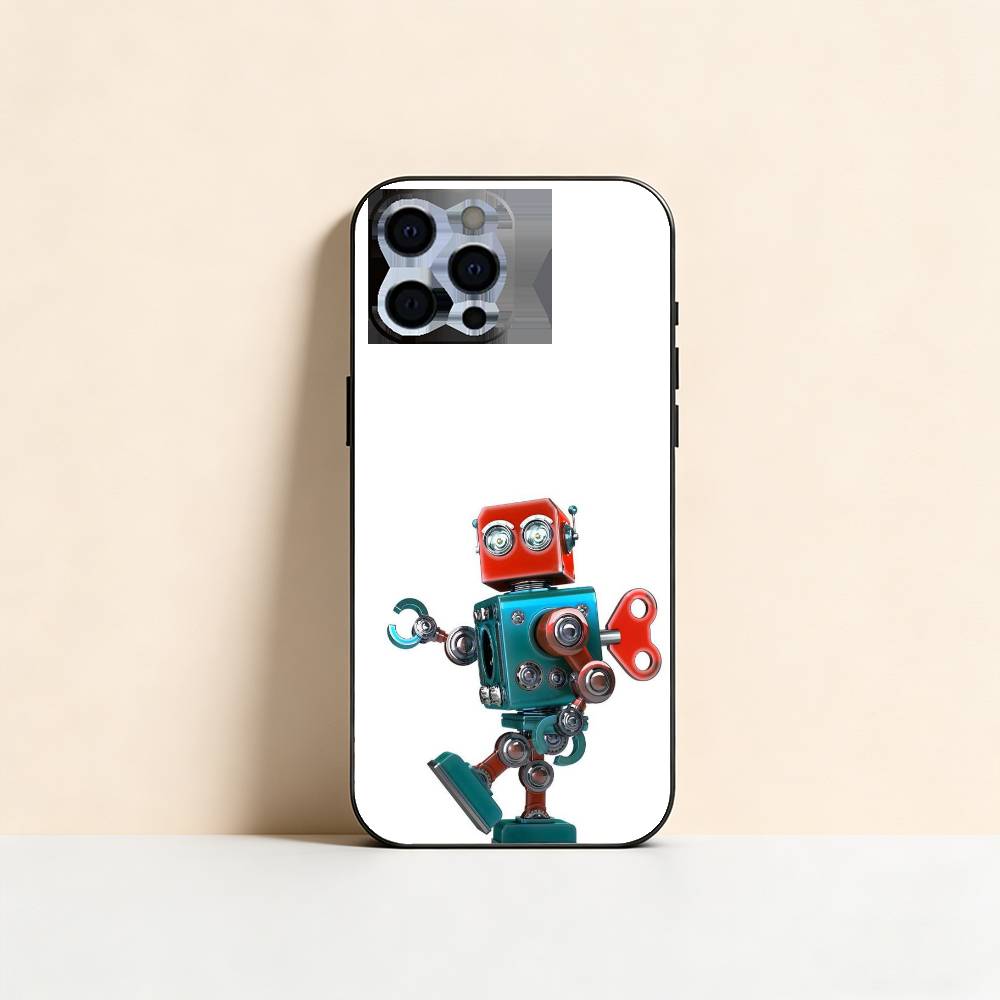 Old Robot Phone Case Silicone Soft For IPhone 17 16 15 14 13 12 11 X XR Plus Pro Max Plus