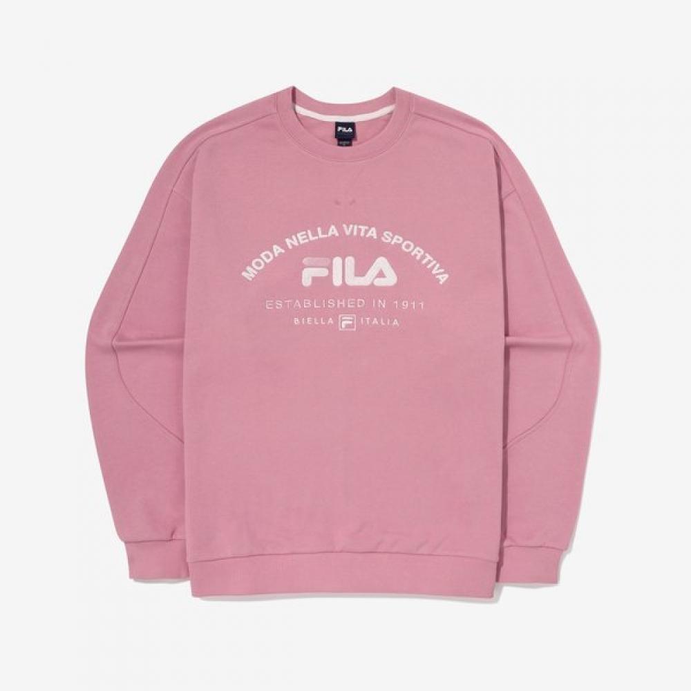 Fila Colorblock Logo Sweatshirt PINK/100
