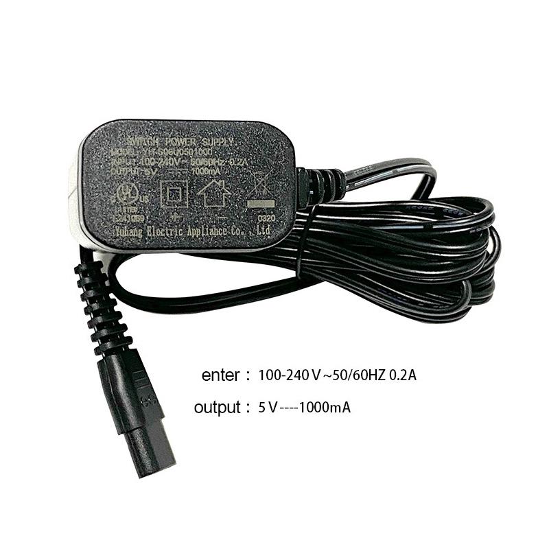 2-Prong Charger EU US Plug Power Adapter For Andis 17170 17205 Electric Shaver Trimmer Accessaries