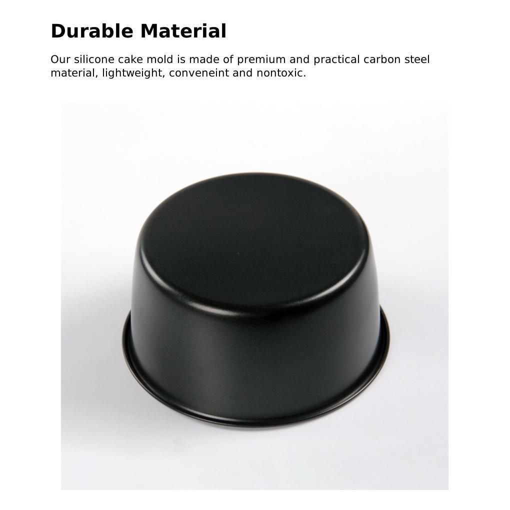 Formă Rotundă Chiffon pentru Prăjituri, Instrument de Copt, Decorare, Mini Bază, Oțel Carbon, Ustensile de Bucătărie pentru Copt, Accesorii Mousse