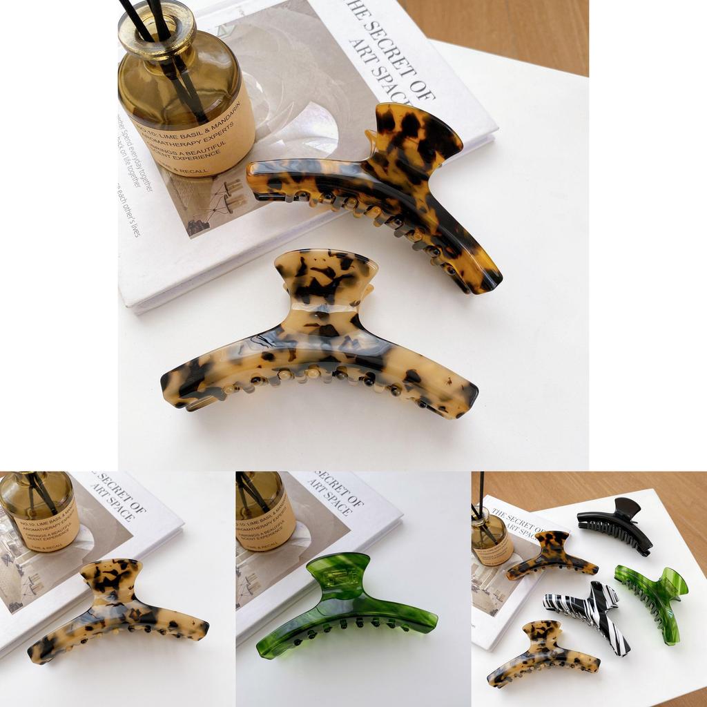 Large Quality Premium Hair Claw Clip For Women Made From Acetate With Patterns Beautiful