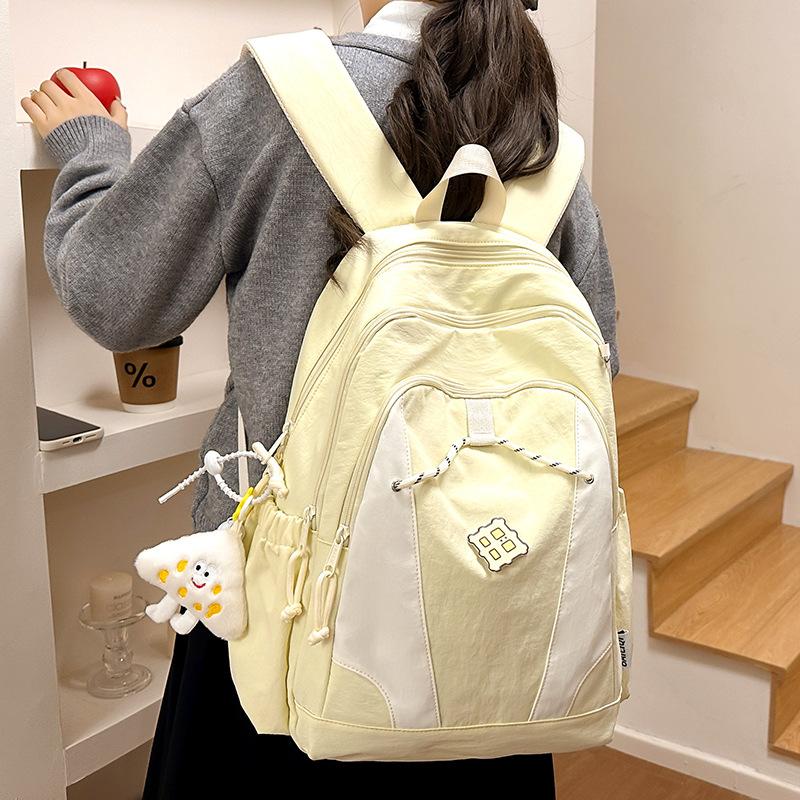 Children's Schoolbag Elementary School Girl Junior High School Student High School Student Splicing Backpack Fashion Backpack