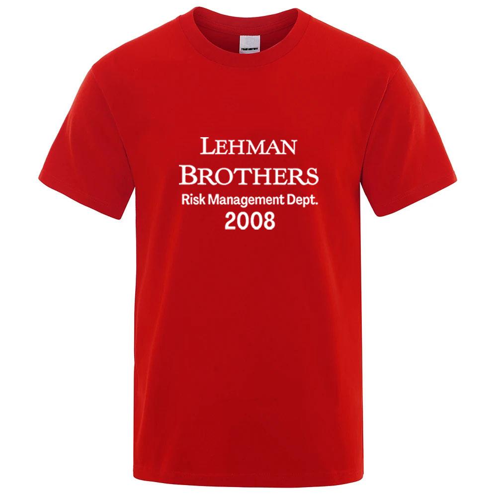 2025 Lehunisex Brothers Risk Unisexageunisext Departunisext Unisex High Quality Print Solid Color Short Sleeve TShirt Comfortable Casual Tops