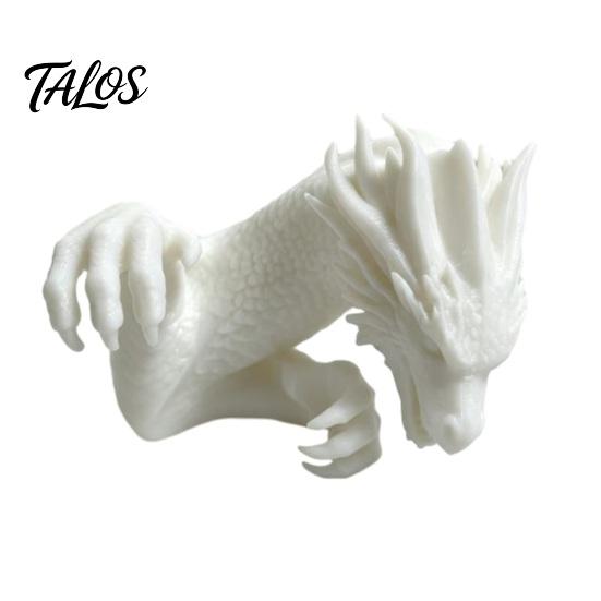 Custom Desk Setup Figurine 3D Printed Dragon Monitor Decor, Decorative Ornament for PC Gaming Desktop Accessory Setup, Creative Screen Edge