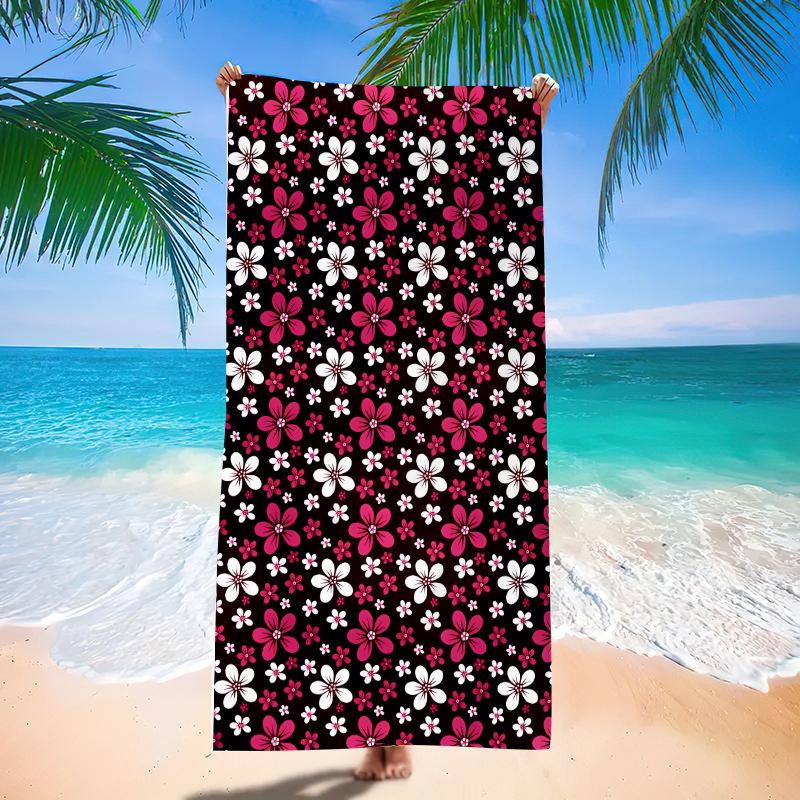 Boho Pastel Stripe Beach Towel Wavy Geometric Print Quick Dry Absorbent Towel 50x100cm