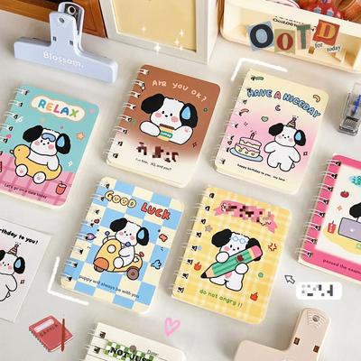 Kawaii Chubby Panda Cartoon A7 Coil Notebook 80 Pages Pocket Notepad Office School Learn Supplies Mini Kawaii Diary Journal