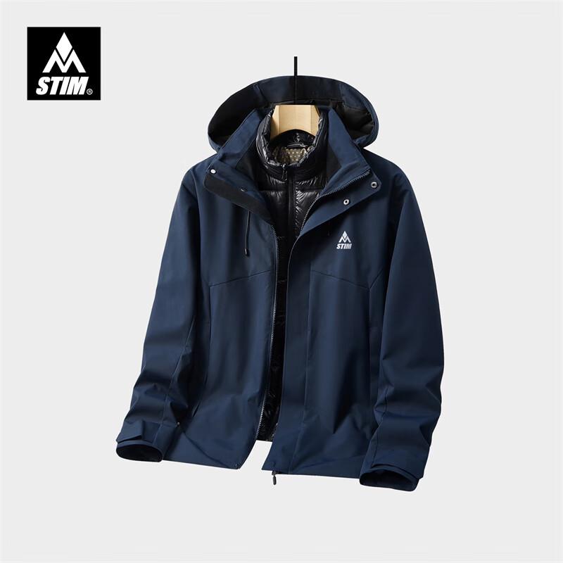 

STIM Men s 3-in-1 Outdoor Jacket with Down Liner L