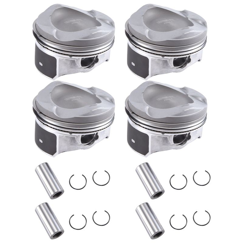 4Pcs Engine Pistons Set & Rings Replacement Parts Accessories For Ford KUGA 1.5 MONDEO 1.5 TAURUS 1.5T DS7G-6105-GB DS7G-6105