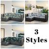 Tropical Print Outdoor Cushion Covers Non-Slip Sofa Protectors Reversible Patio Furniture Covers for Sectional/Chair/Loveseat