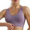 Bezešvá podprsenka větší velikosti s vycpávkami Pohodlná podprsenka Push Up Bralette Women Vest Wireless Brassiere