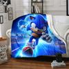 1 st Sonic The Hedgehog filt Lätt Flanellpläd för Soffa Säng Resa Camping Vardagsrum Kontor Soffa Stol