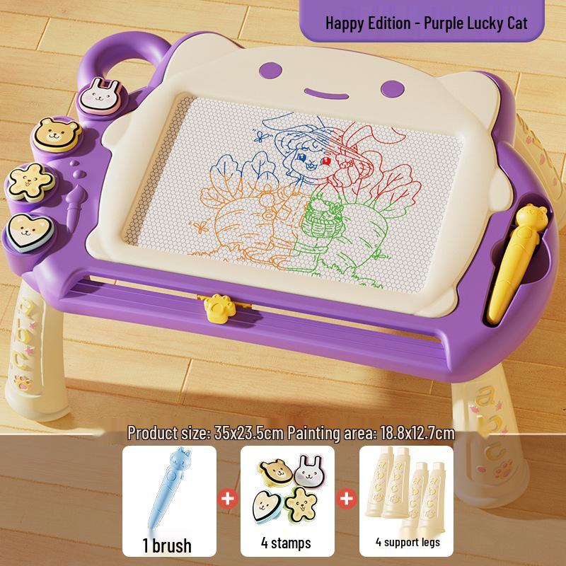 Colorful Magnetic Drawing Board for Kids - Detachable Writing & Graffiti Tool for Kindergarten Learning