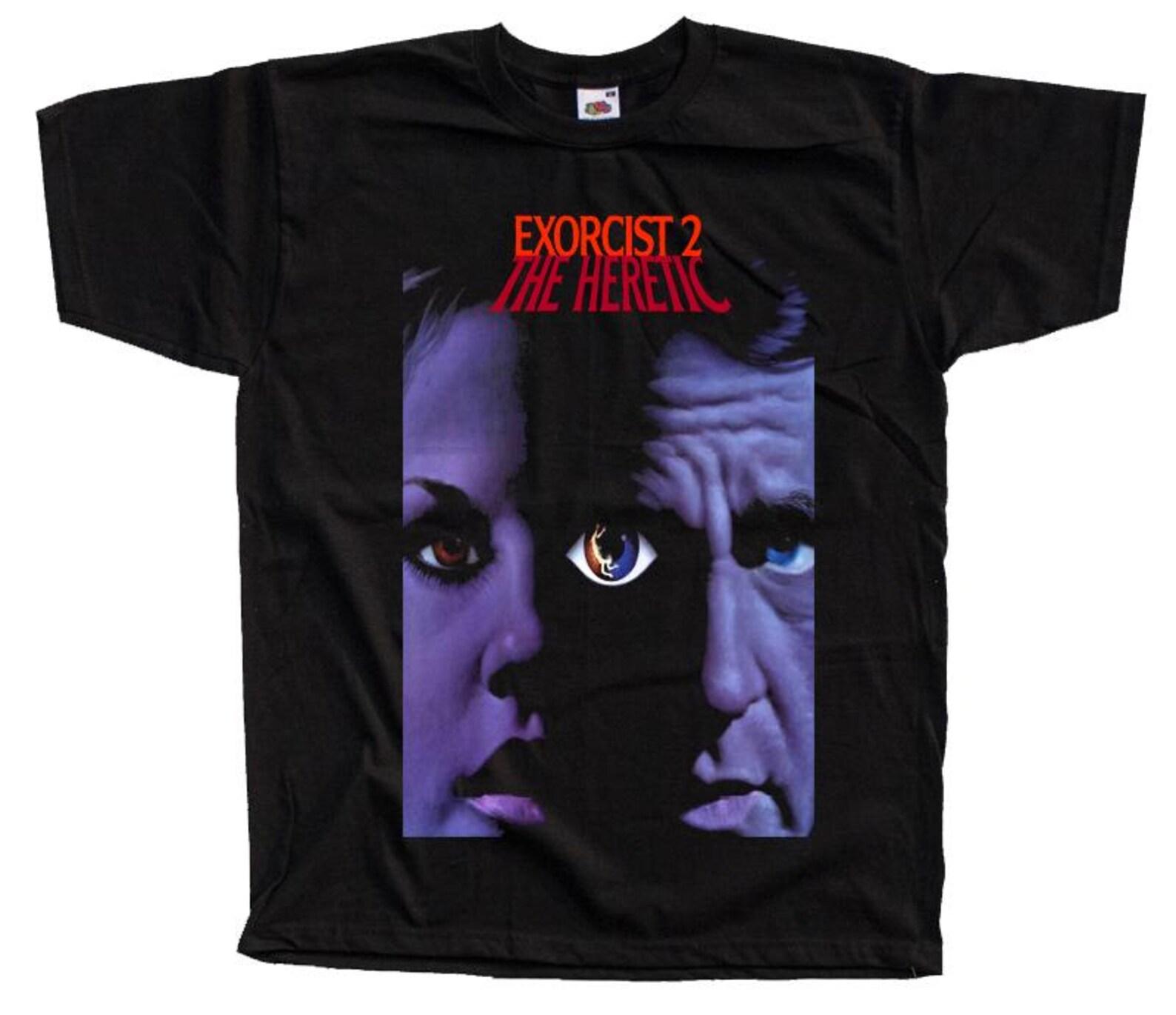 The Exorcist 2 The Heretic Horror movie poster T-Shirt Black vintage scary all sizes S-5XL L