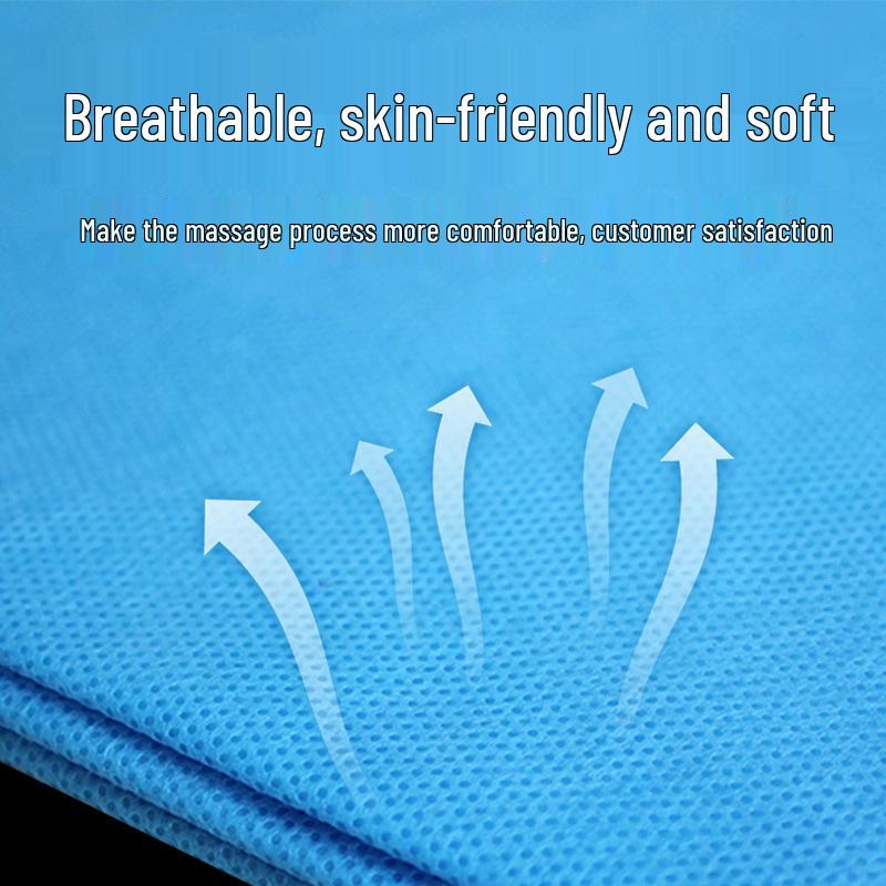 Waterproof Disposable Massage Bed Sheets with Hole, Oil-Proof, Thickened, Non-Woven, Breathable, 100 Pack