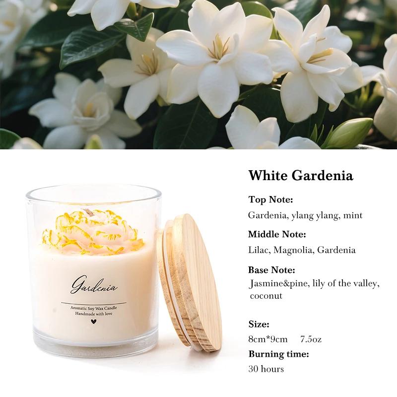 AIKUN Custom Private Label Scented Candle Luxury Glass Jar Aromatherapy Candle for Boutique Gift 8CM*9CM&Herbal Lavender