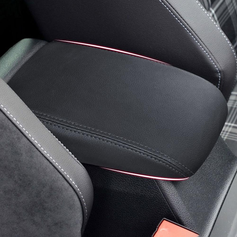 For VW Golf 7 MK7 2012 -2019 Car Armrest Box Protective Leather Cover Elastic Version Central Control Interior Parts