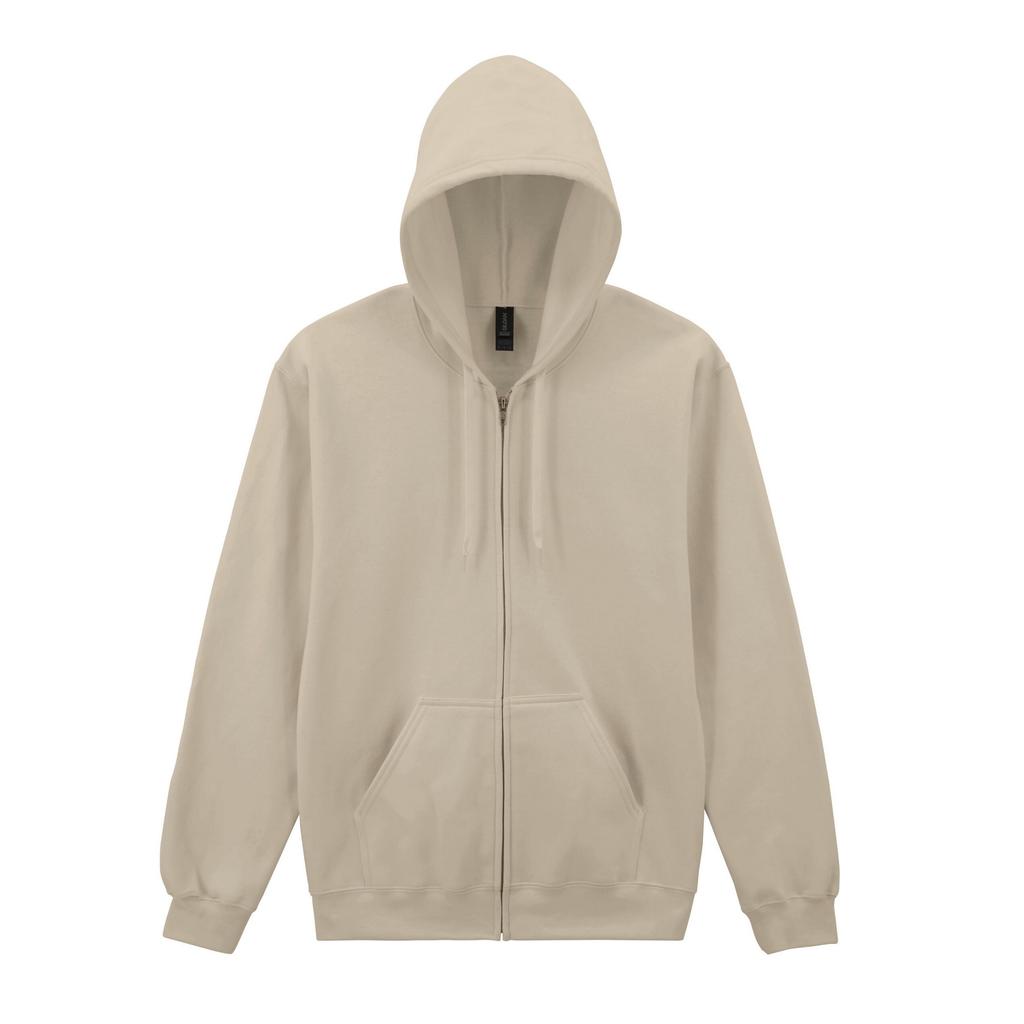 Gildan Mens Softstyle Midweight Full Zip Hoodie