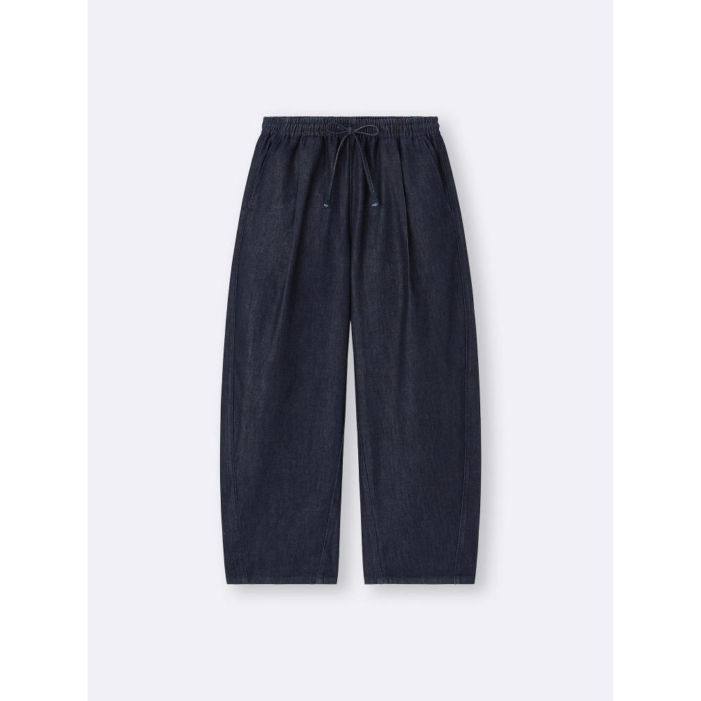 Gu By Uniqlo Light Denim Barrel Ankle Pants+ec  69.0 Cm Long 