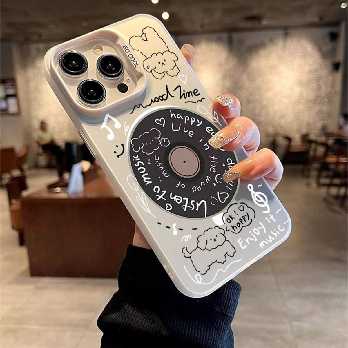 

Colorful Silver Imd Magnetic Mobile Phone Case Lanyard for Apple Mobile Phone Protective Case Cartoon Pattern Mobile Phone Case Jelly Magnetic Shell For iPhone 17PROMAX