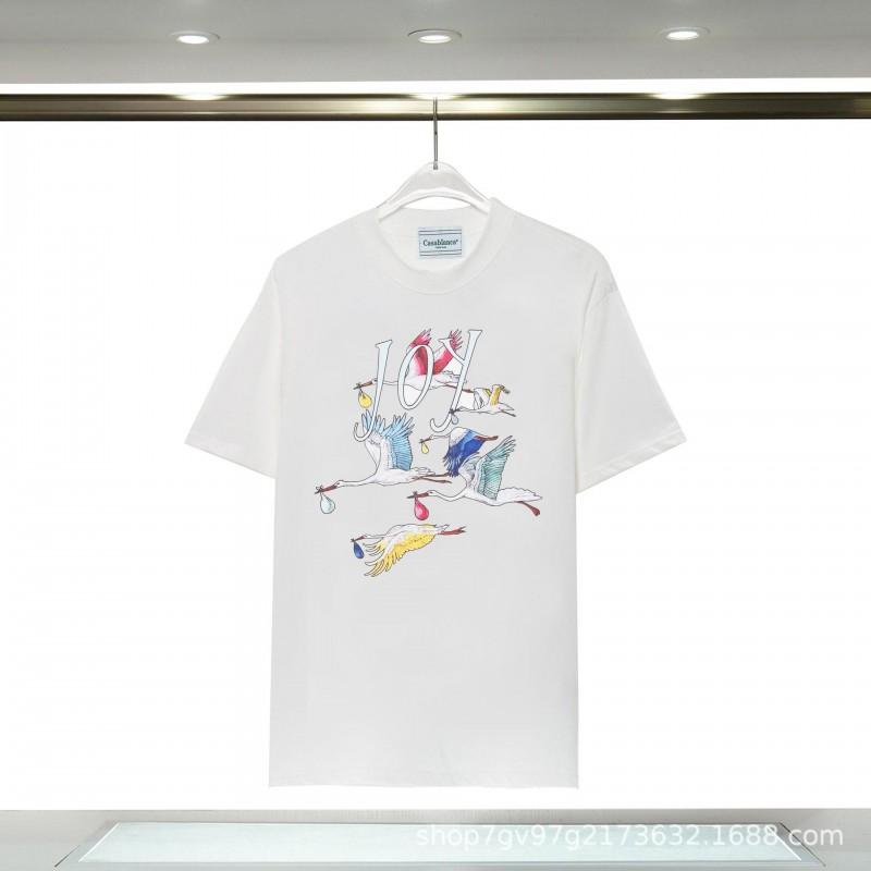 Casablanca Graphic T-Shirt Teen Boys Short Sleeve Loose Fit 2025