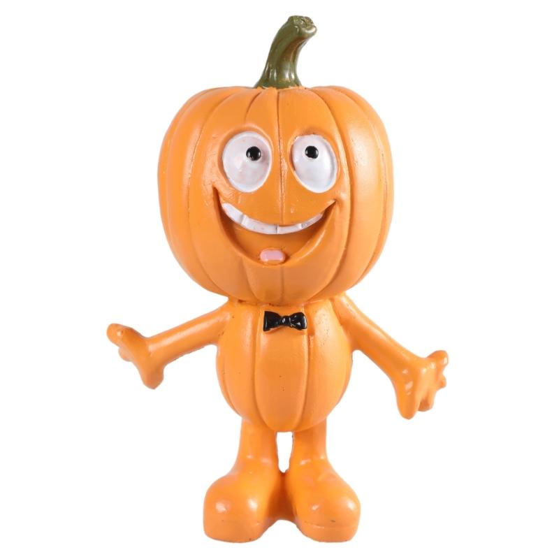 

Halloween Artificial Pumpkin Statues Resin Crafts Tabletop Miniature Figurines