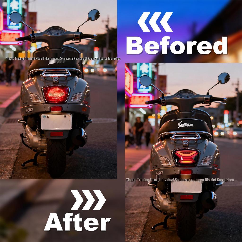 Piaggio Vespa Sprint 150 LED Taillight & Brake Light Assembly