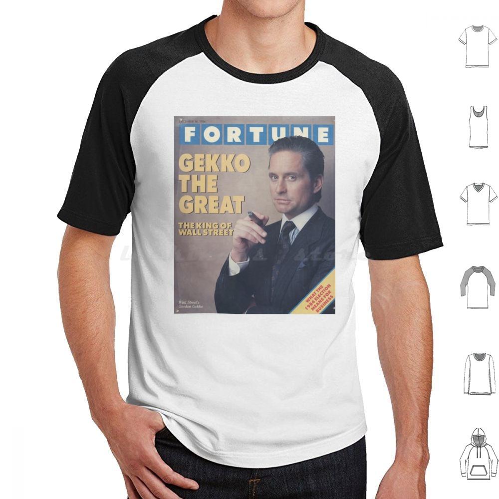 Gordon Gekko Fortune Magazine T Shirt Big Size 100 Cotton Gordon Gekko Gekko Fortune Wall Street Michael Douglas Finance