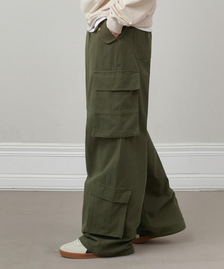 GLW Double Pocket Cargo Pants Khaki