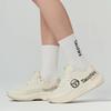 U Back Lettering Crew Socks (WHITE)