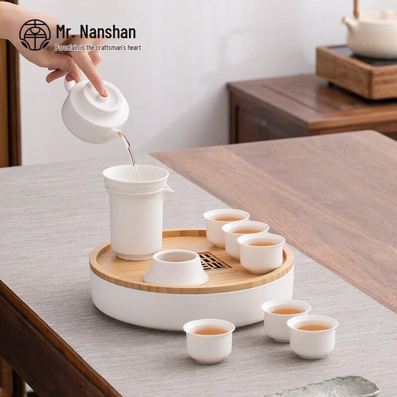 Nanshan Ceramic Kung Fu Tea Set - 9 Piece