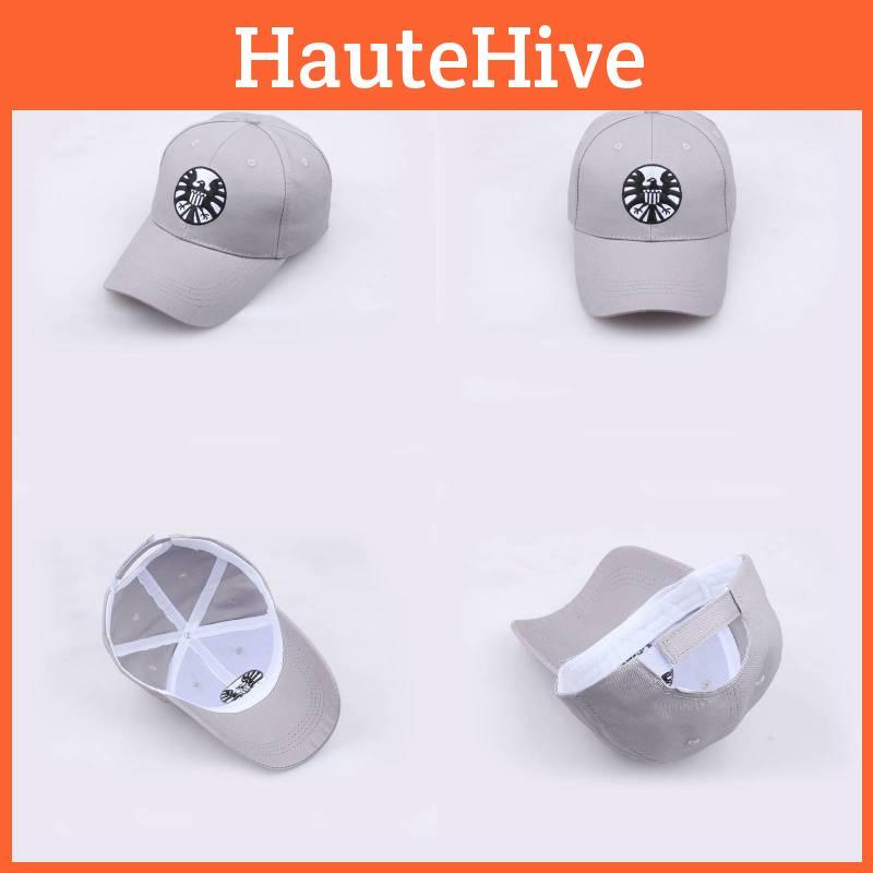 Agents Of Shield Cartoon Grey Baseball Caps Outdoor Casual Hats Women Men