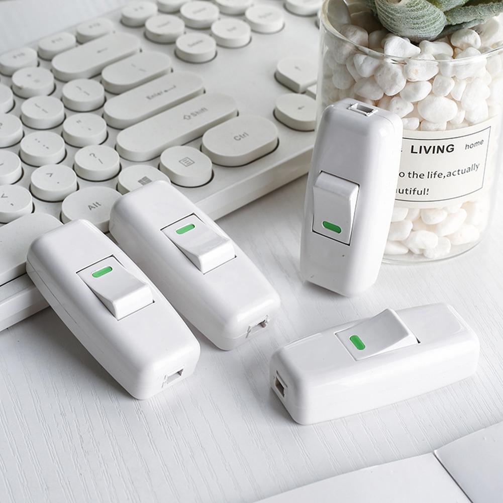 Cable Switch Impulse Switch Home Lighting Upgrade Internal Copper Contacts Robust Plastic Construction For Household Appliances