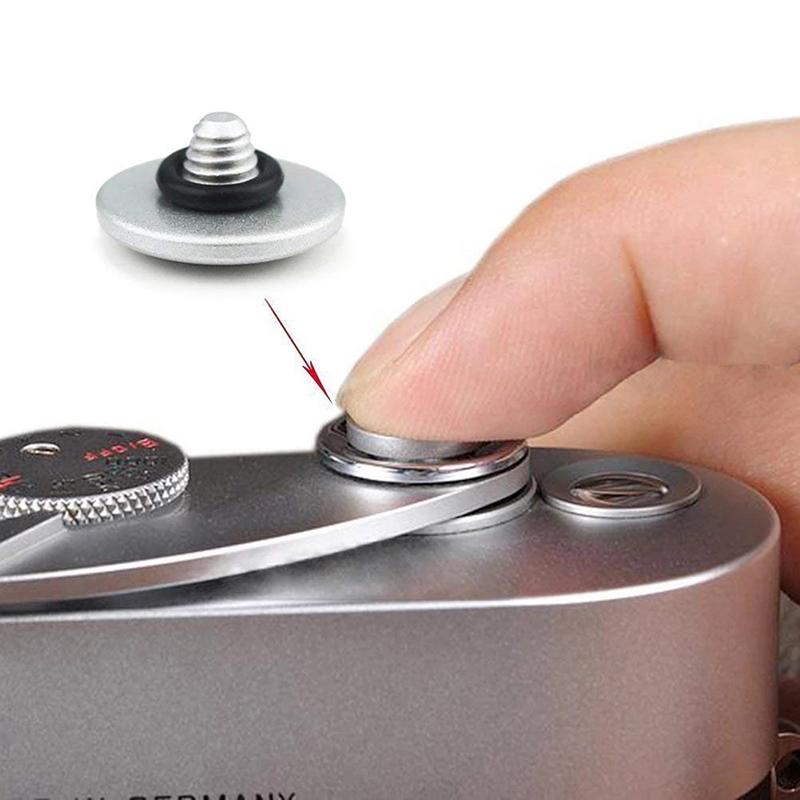 Kovová spoušť fotoaparátu s konkávním povrchem Mosazné uvolňovací tlačítko Příslušenství k fotoaparátům