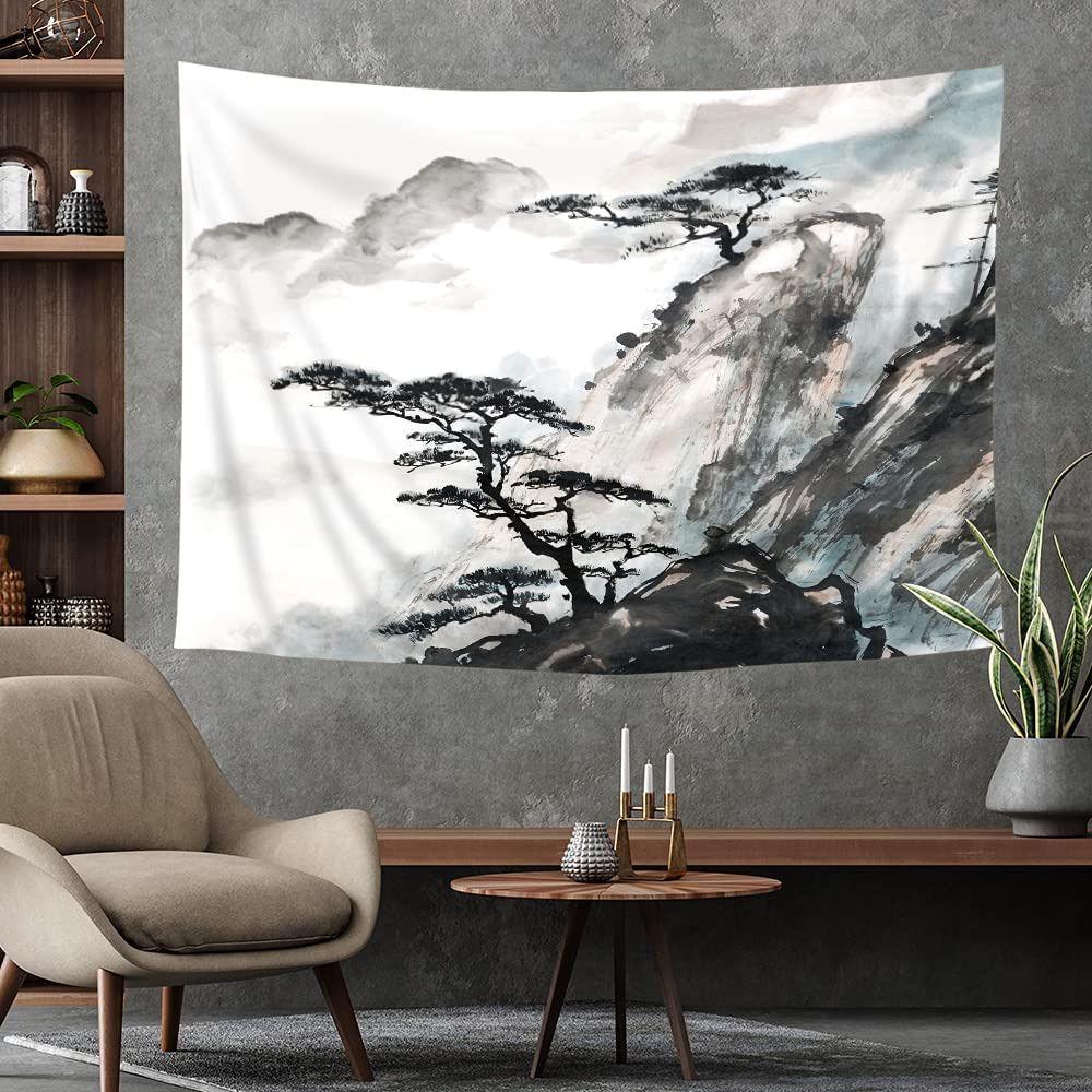 

Japanese tapestry wall hanging Riyi wxh 75x100 чёрный