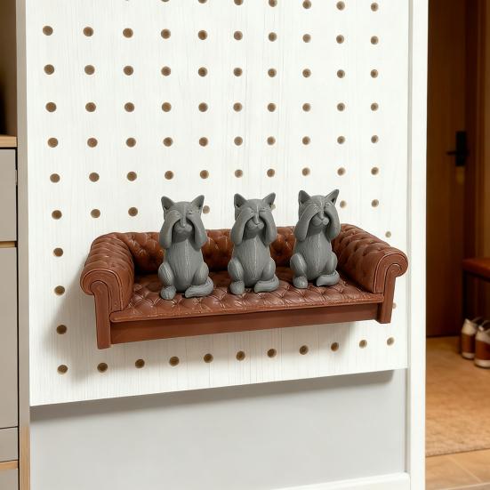 Organizador de Estante para Tablero Perforado Tablero Perforado Decoración de Sofá Sistema de Estanterías Expandible para Tablero Perforado Estante Decorativo de Pared