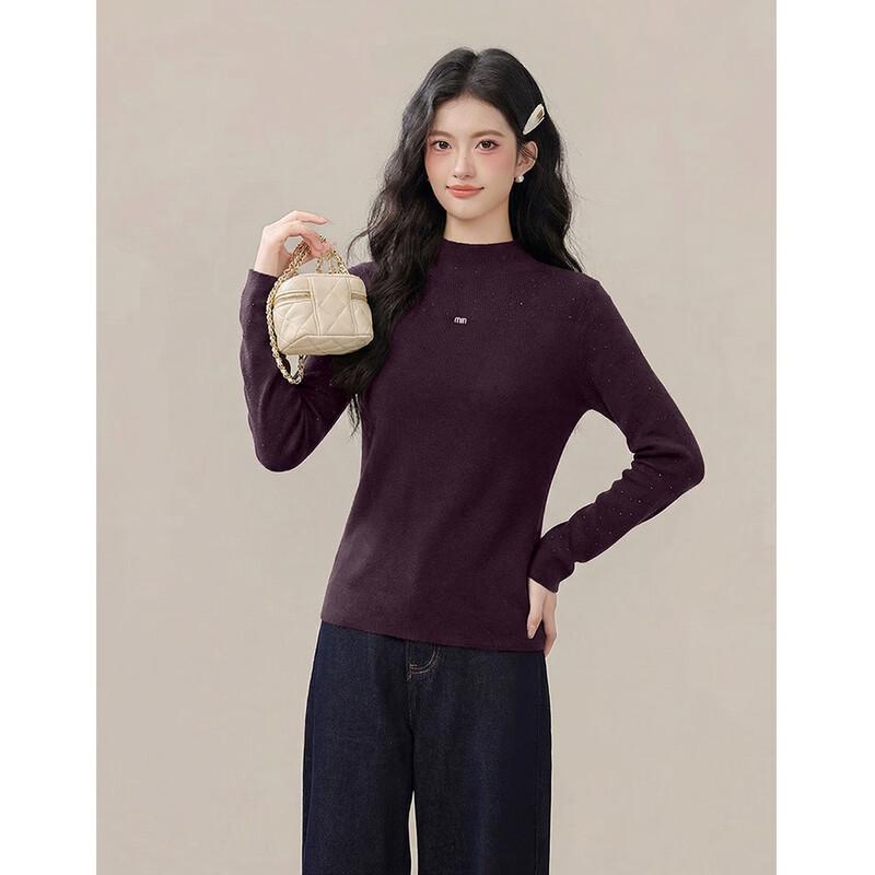 Mocana Women s Rhinestone Long Sleeve Knit Sweater One Size