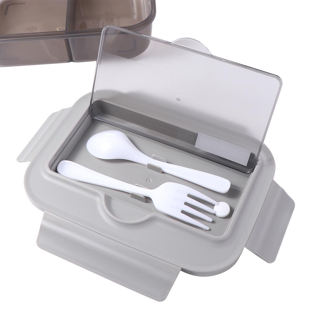 2/3 Fächer Lunchbox im nordischen Stil Mikrowellenheizung Lebensmittelbehälter Lunchbehälter Schule