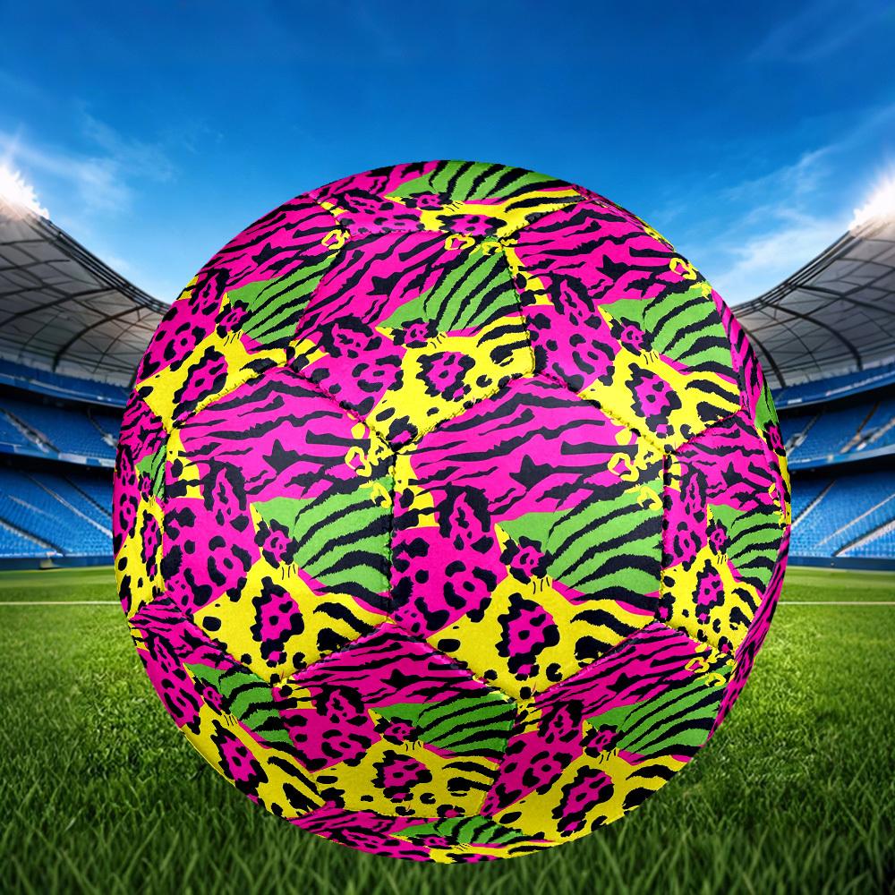 1pc Colorful Animal Prints Theme Soccer Ball Football, Size 5, Lightweight PVC, Durable Outdoor Training Soccer Ball, Gift m61468